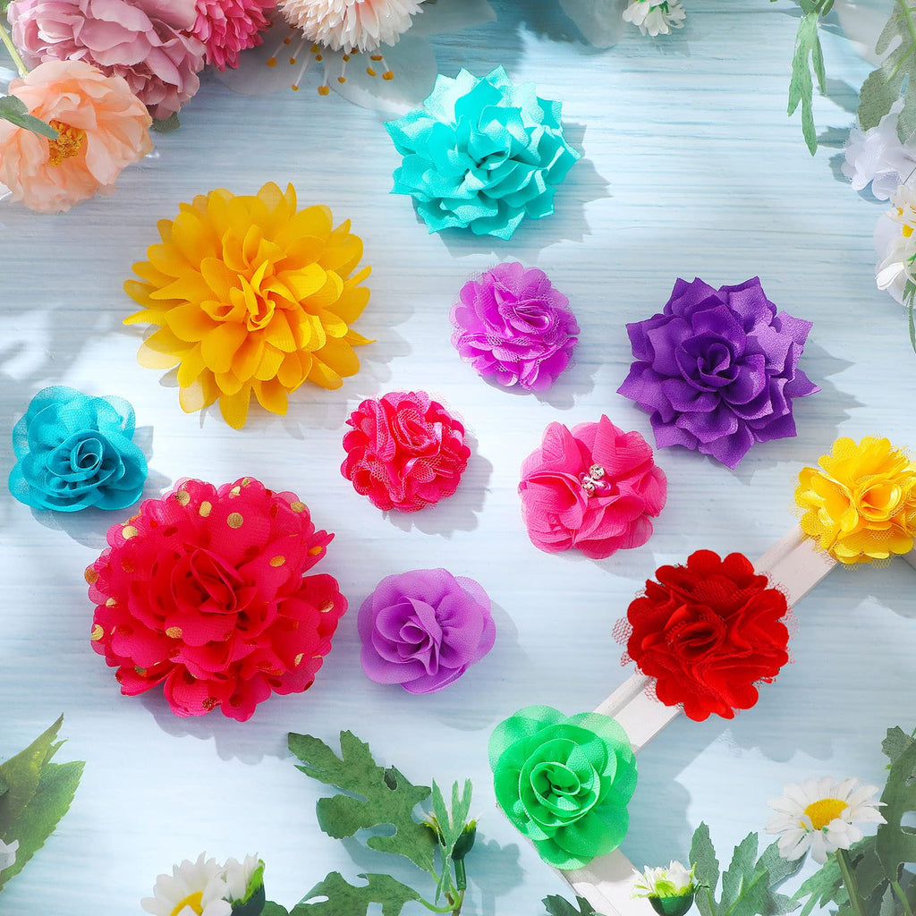 120 Pcs Multicolor Dog Collar Bows Q14650