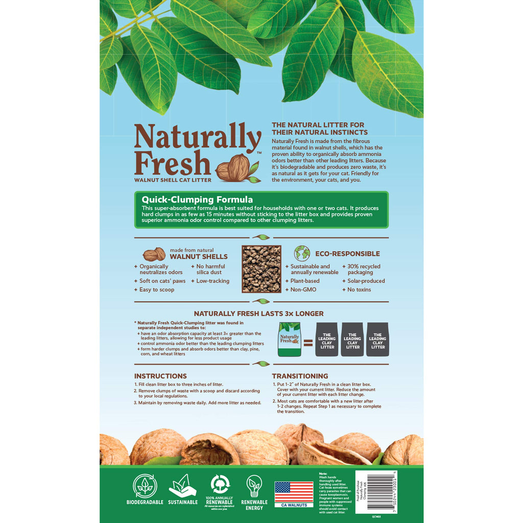 Unscented Walnut Shell Cat Litter 26 Lbs O160848