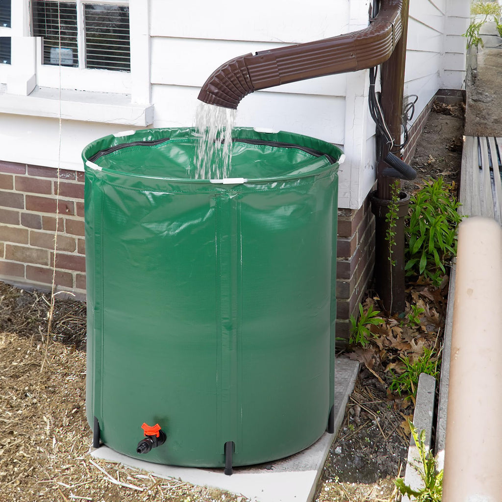 50 Gallon Foldable PVC Rain Barrel with Filter N106