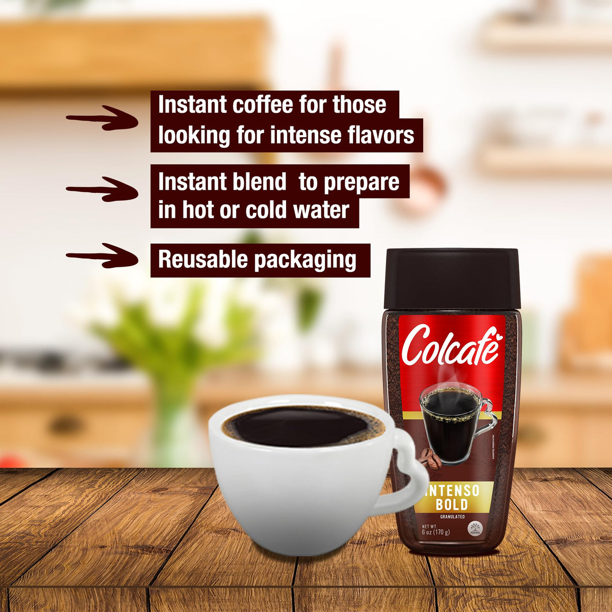 Instant Coffee 6 Ounce (Pack of 3) Q5344