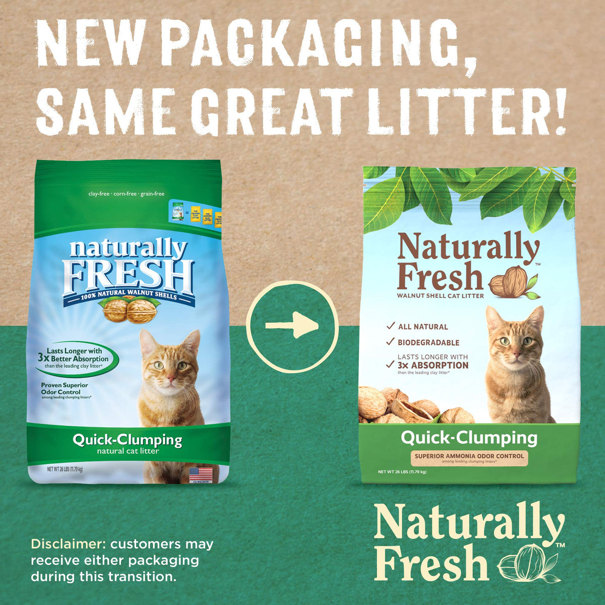 Unscented Walnut Shell Cat Litter 26 Lbs O160848