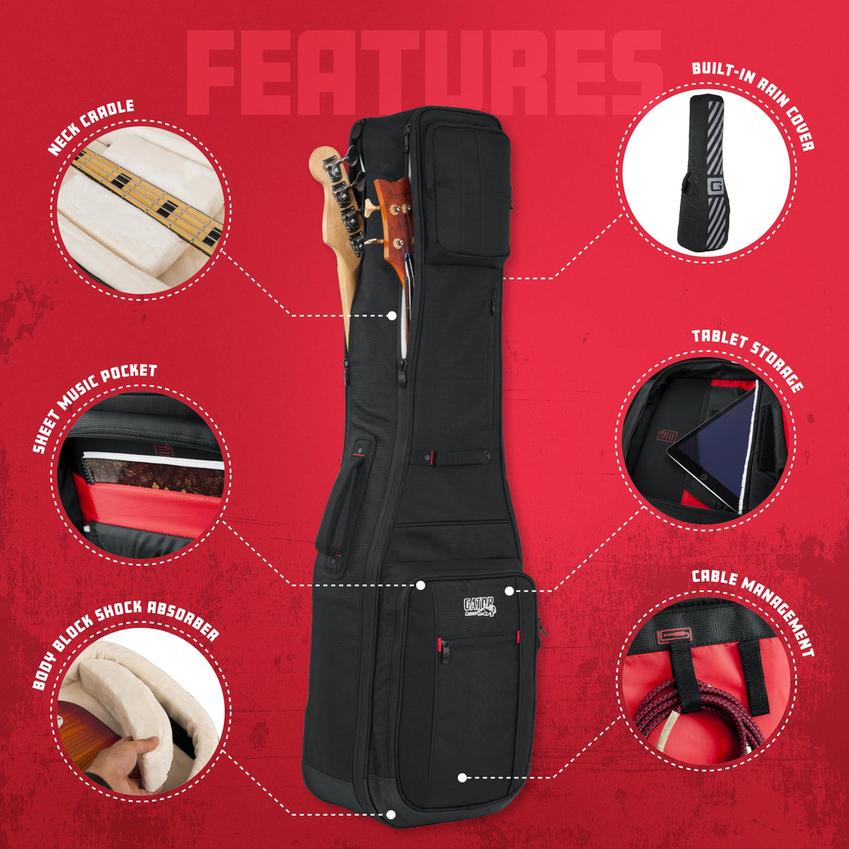 Double Bass Guitar Gig Bag O22323