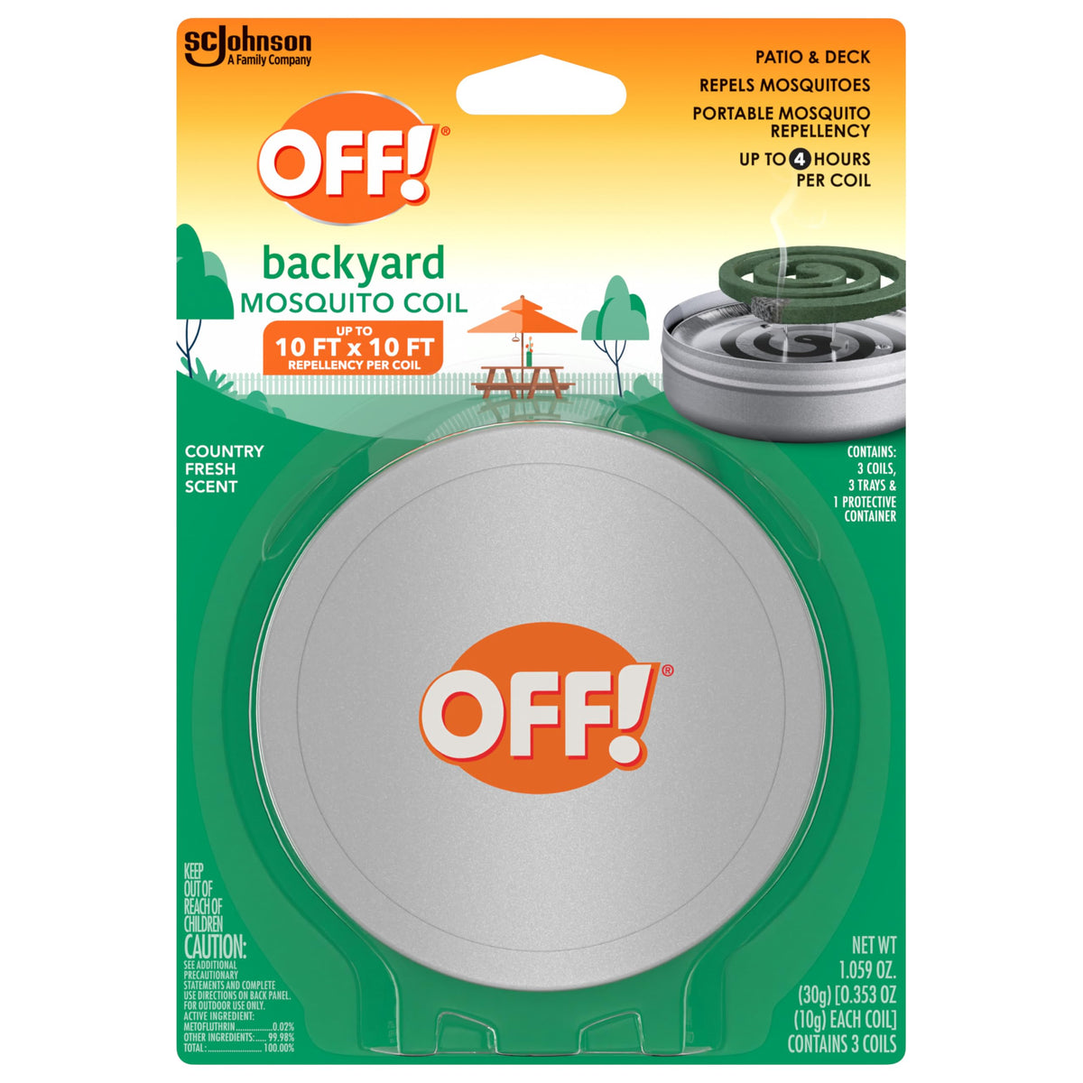 Mosquito Coils with Trays 3 Count (Pack of 3) X85927
