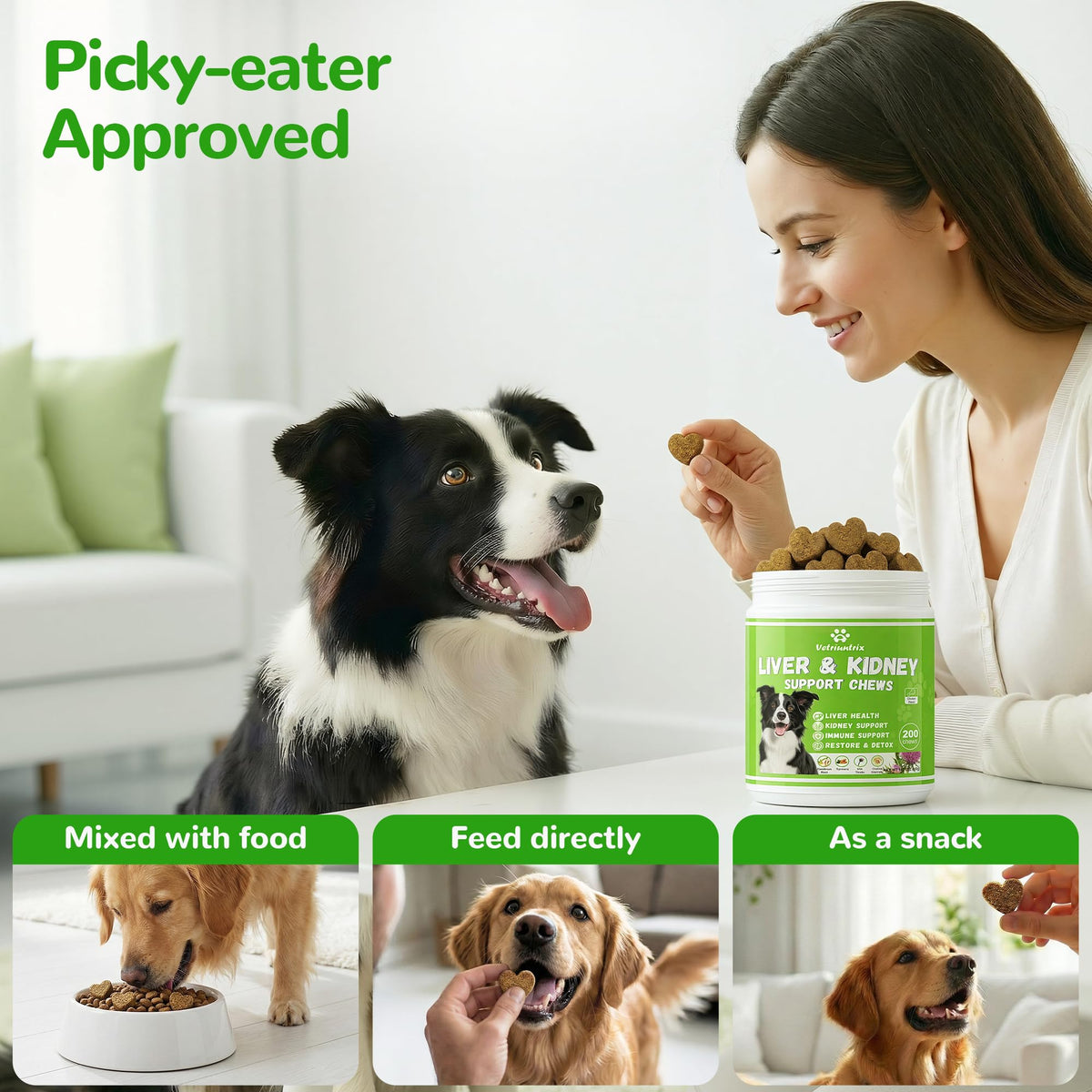 Dog Liver Support Supplement, Milk Thistle 200ct H201753