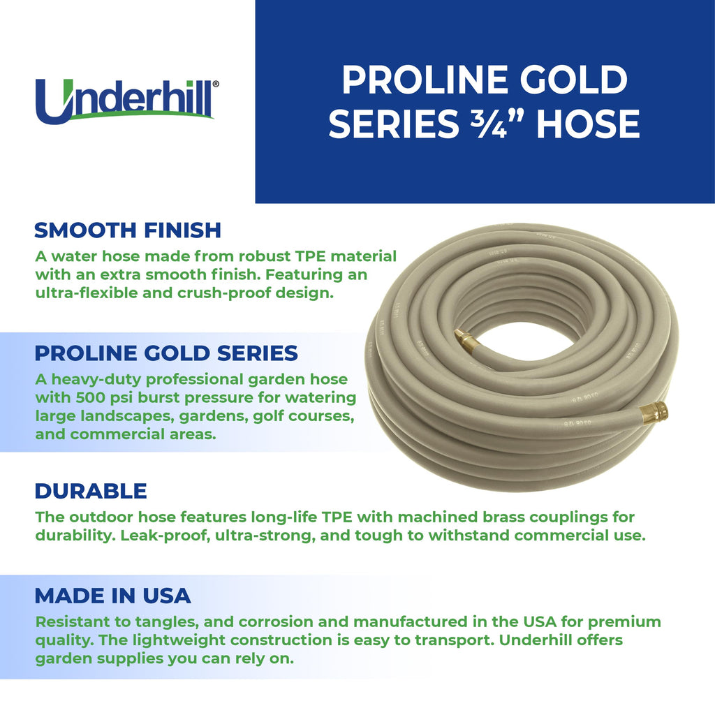 Commercial Garden Water Hose 100 ft 3/4" 500 psi T27843