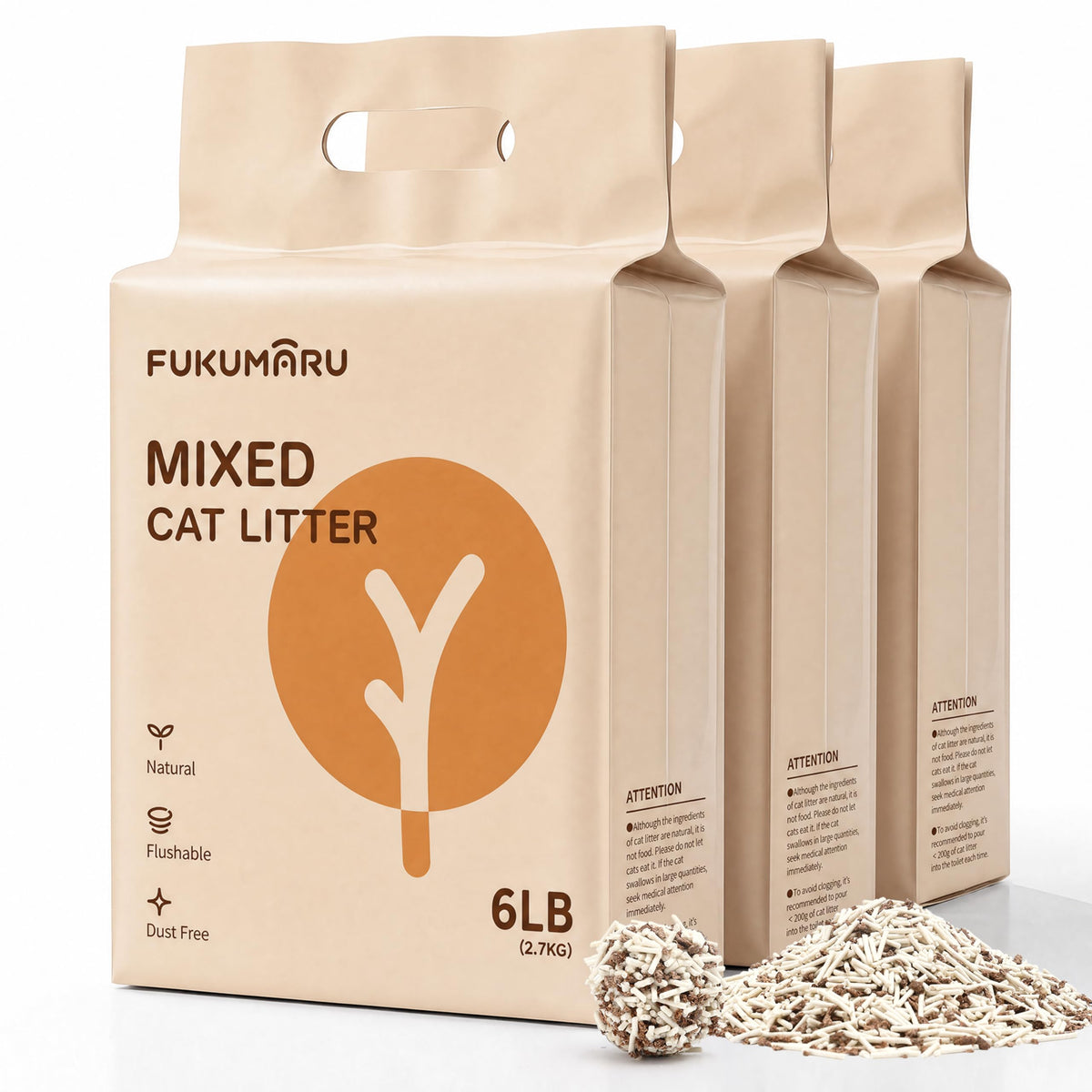 Tofu Cat Litter, Clumping, Odor Control, 18 lb J1755