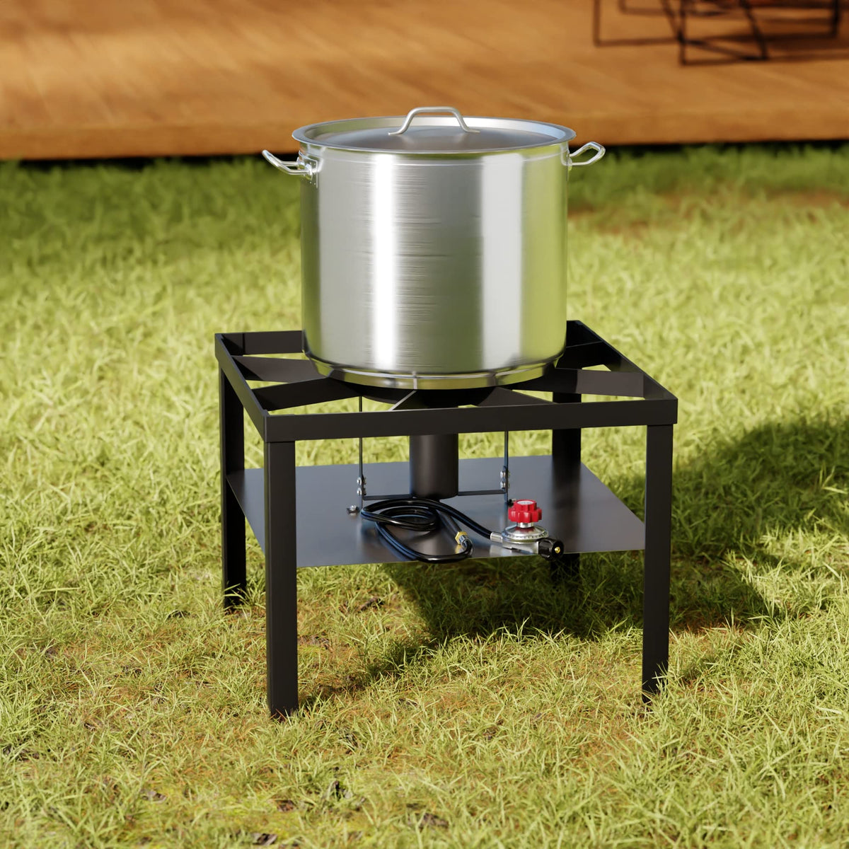60 Qt. Aluminum Outdoor Seafood Boiler/Steamer Kit F228485