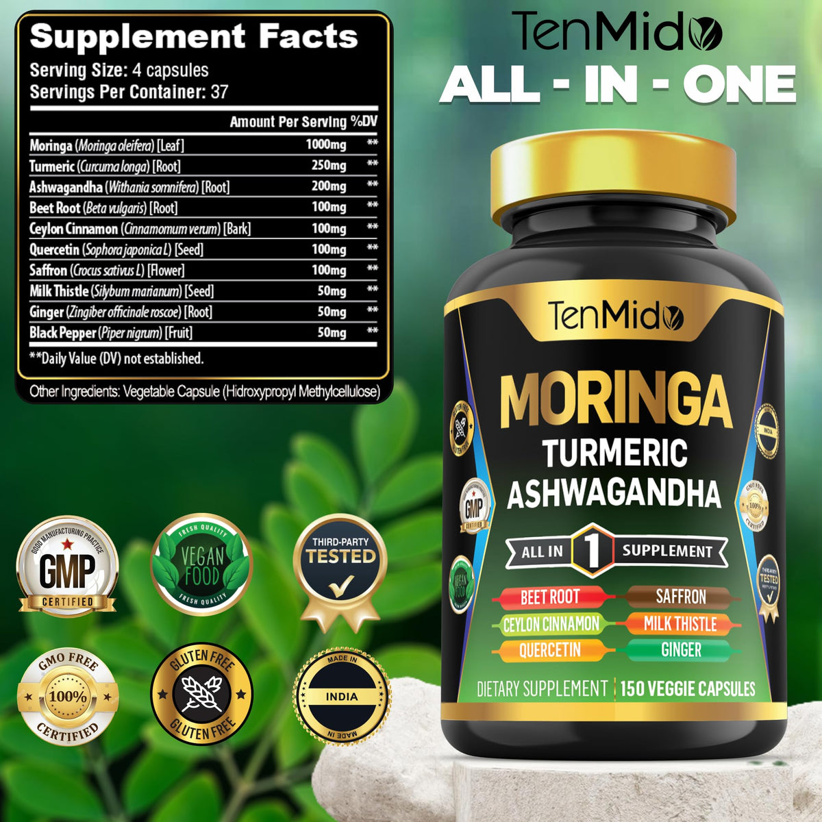 Moringa Oleifera 10in1 Formula 150 Capsules N8057