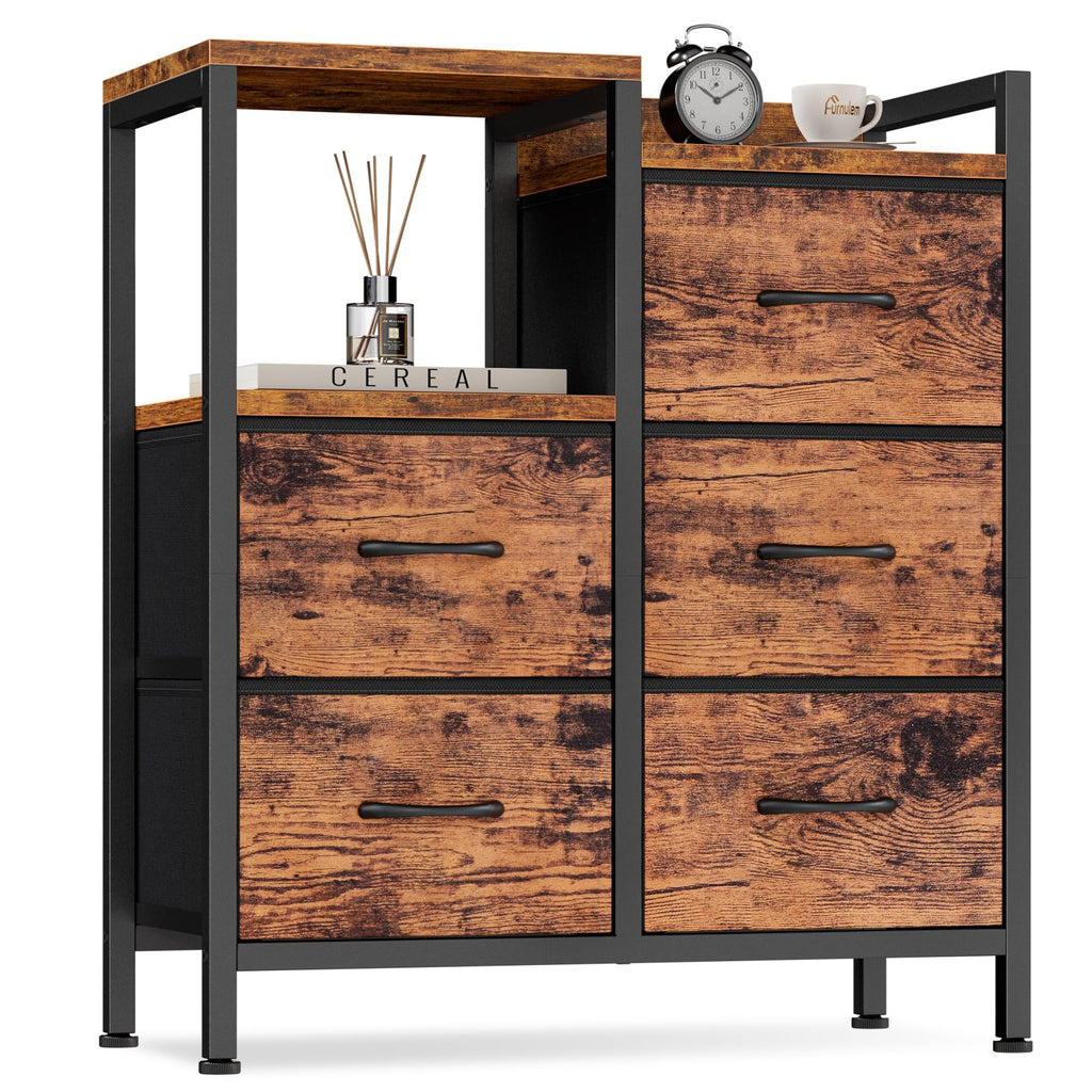 Rustic Brown 5 Drawer Dresser O361840