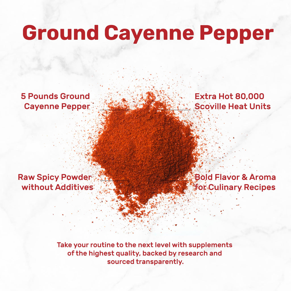 Ground Cayenne Pepper Powder, 5 Pounds E6943