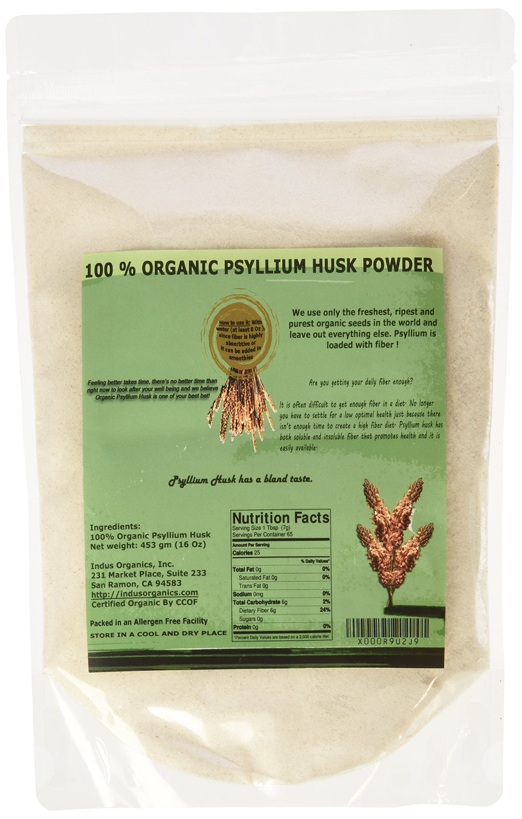Psyllium Husk Powder 1 Lb Bag T707870