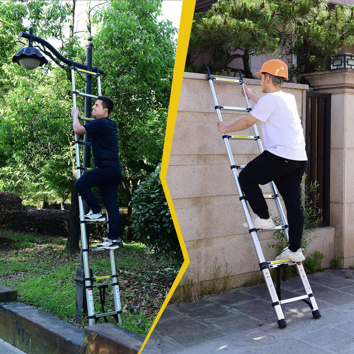 8.5 FT Aluminum Telescoping Ladder 330lbs W902