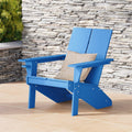 Pacific Blue HDPE Adirondack Chair with Cup Holder K865